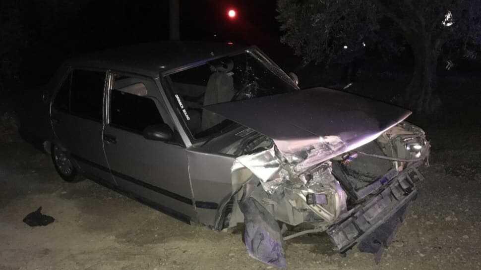 Önce kaza yaptı, sonra aracını tarlaya sakladı