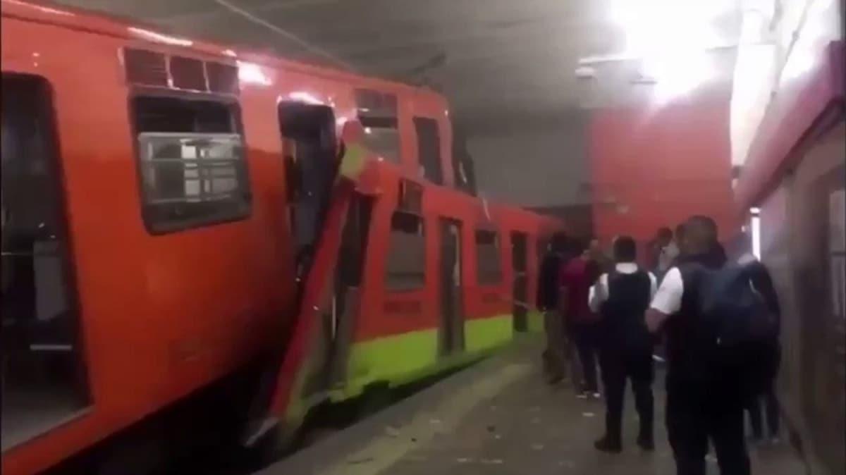 Meksika'da feci metro kazas: l ve yarallar var