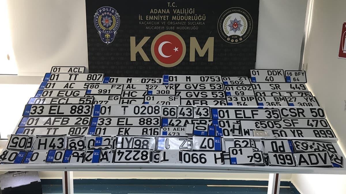 Adana'da 363 sahte plakayla ilgili gzaltna alnan 4 zanl serbest brakld