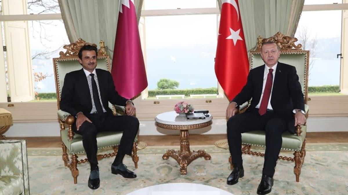 Bakan Erdoan, Katar Emiri es-Sani ile telefonda grt
