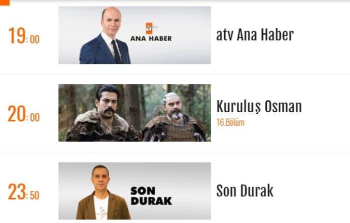 Kurulus osman atv son