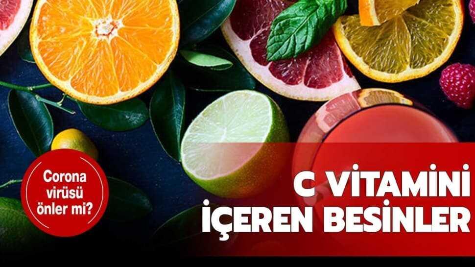 C vitamini corona virüsü önler mi"