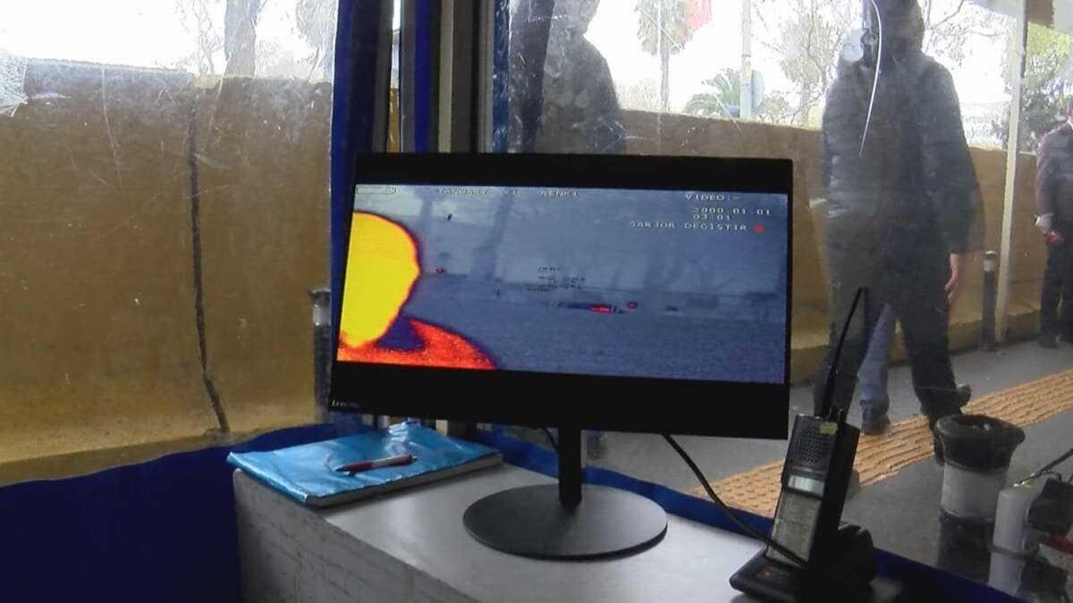 39 polis merkezi giriine termal kamera kuruldu