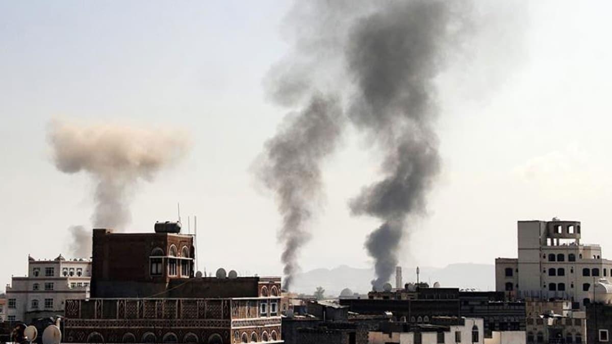 Suudi Arabistan nclndeki koalisyondan Sana'ya youn hava saldrs