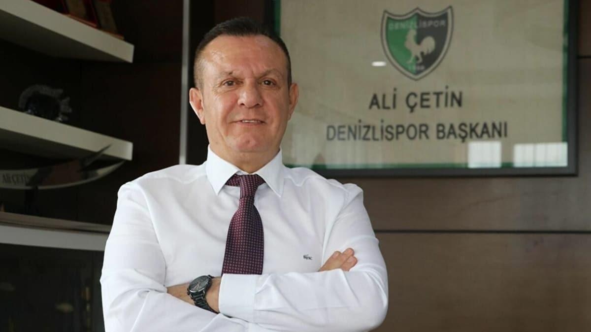 Denizlispor Bakan Ali etin: demeler ertelensin, futbolcu cretleri de drlsn