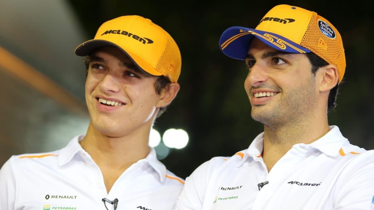 Formula 1 takm McLaren'de Lando Norris ve Carlos Sainz maalarnda kesintiye gitti