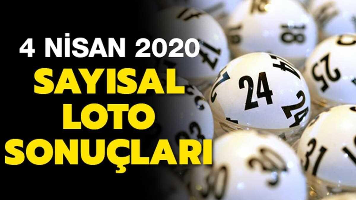 Saysal Loto sonular 4 Nisan 2020