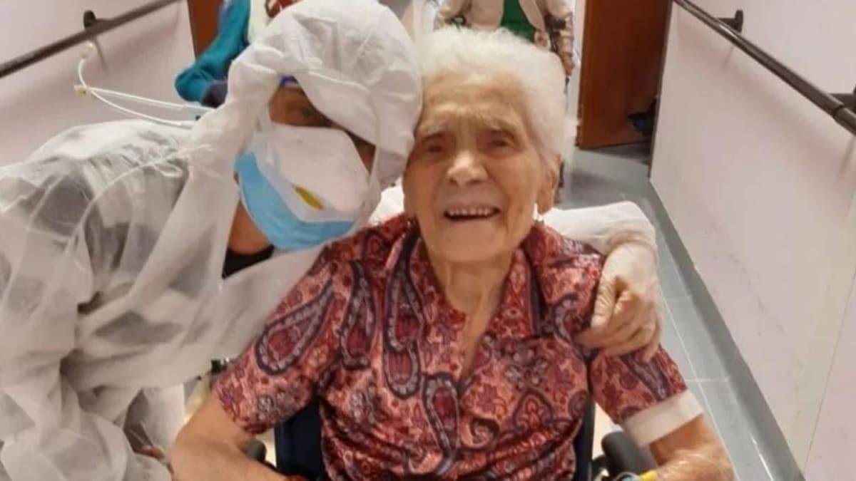104 yandaki talyan kadn spanyol gribinden sonra koronavirs de yendi