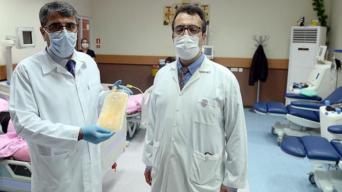 Trkiye'de ilk kez immn plazma yntemiyle koronavirs tedavisi uyguland