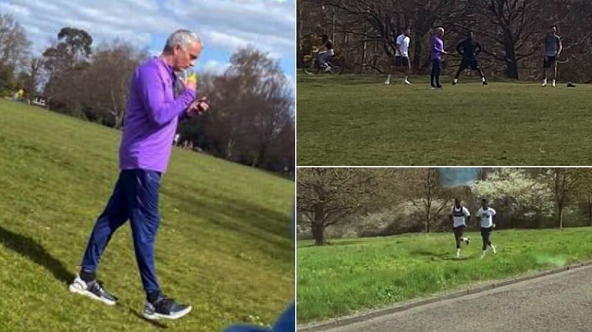 Futbolcularna parkta antrenman yaptran Jose Mourinho hatasn kabul etti