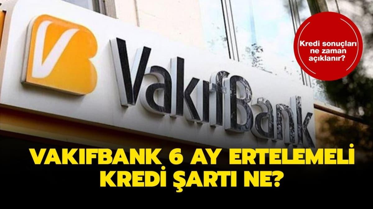 Vakfbank'tan temel ihtiya kredisi 