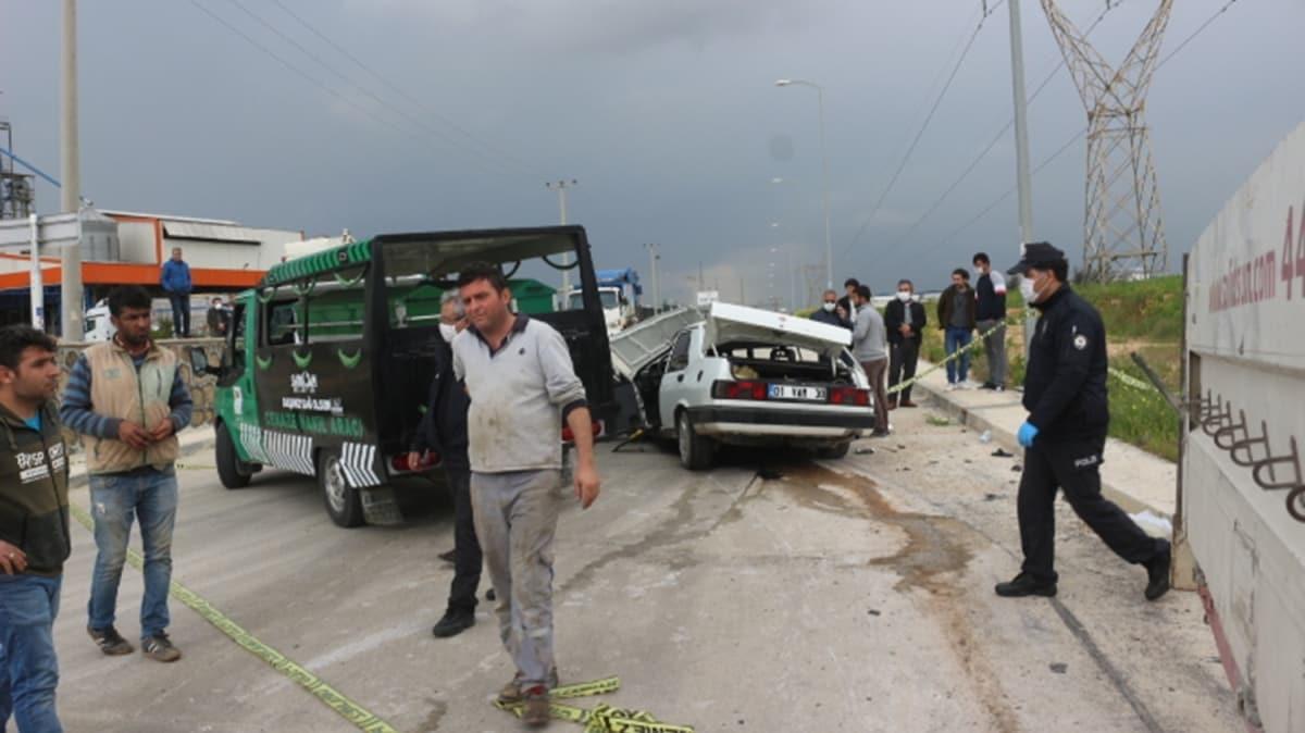 Adana'da feci kaza: 3 kii hayatn kaybetti