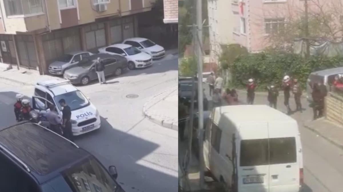 stanbul'da hareketli dakikalar: Kendilerini uyaran polislere saldrdlar