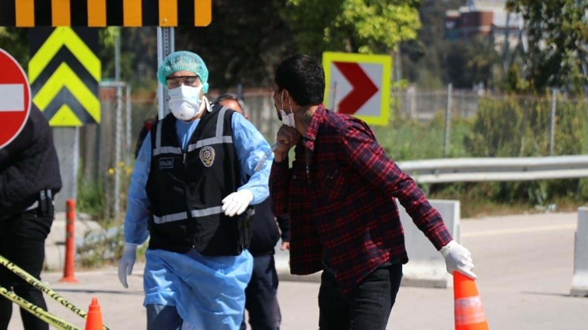 Adana'da korku dolu anlar! Korona testi pozitif kt, polise deheti yaatt