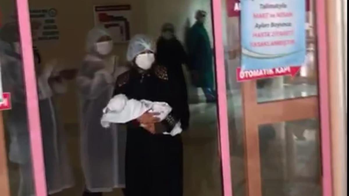 Trkiye'nin sevinci... Koronavirsle doan bebek hastal yendi