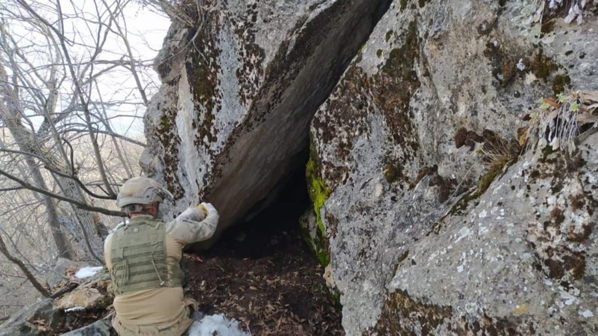 Siirt'te PKK'l terristlere ait yaam malzemesi ele geirildi
