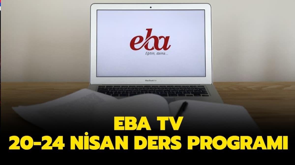 EBA TV 20-24 Nisan haftalk ders listesi sizlerle!