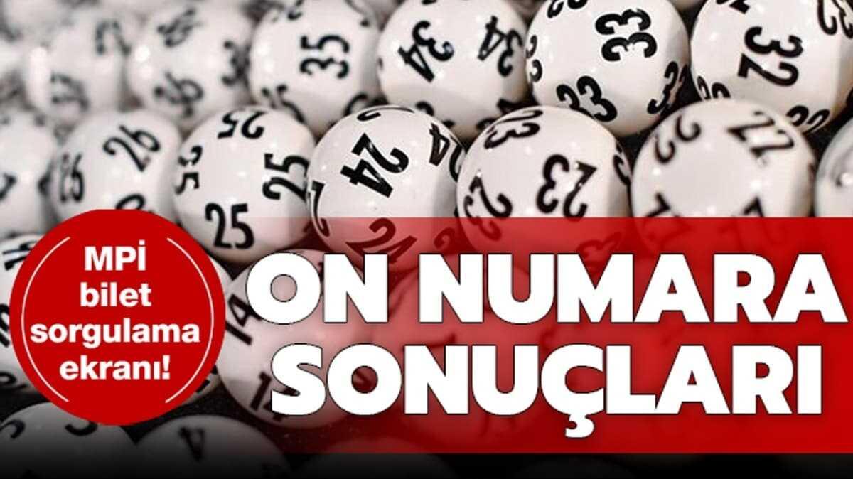 On Numara sonular 20 Nisan 2020