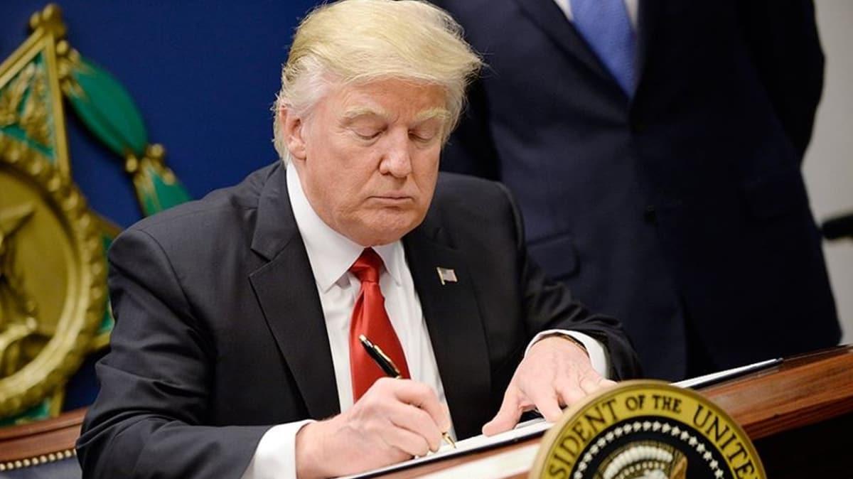 Beyaz Saray duyurdu: Trump imzay att