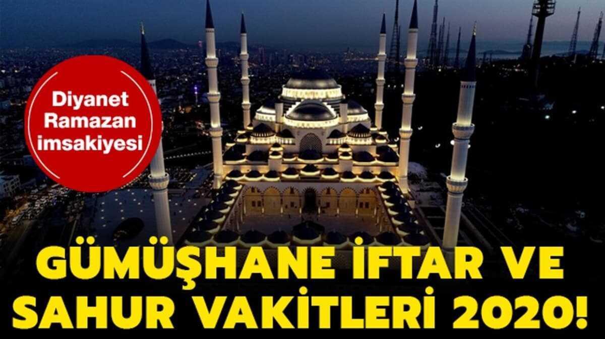 Gmhane sahur ve iftar saati