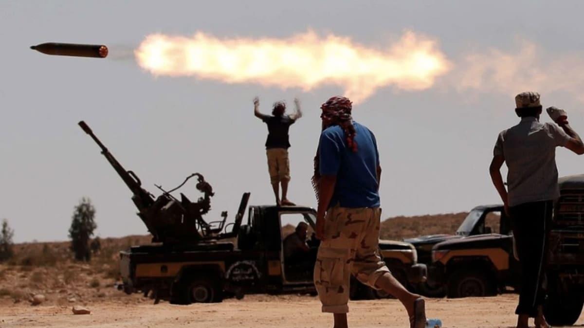 Libya'da Hafter milislerine yakt tayan tankerlere UMH birliklerince hava harekat dzenlendi