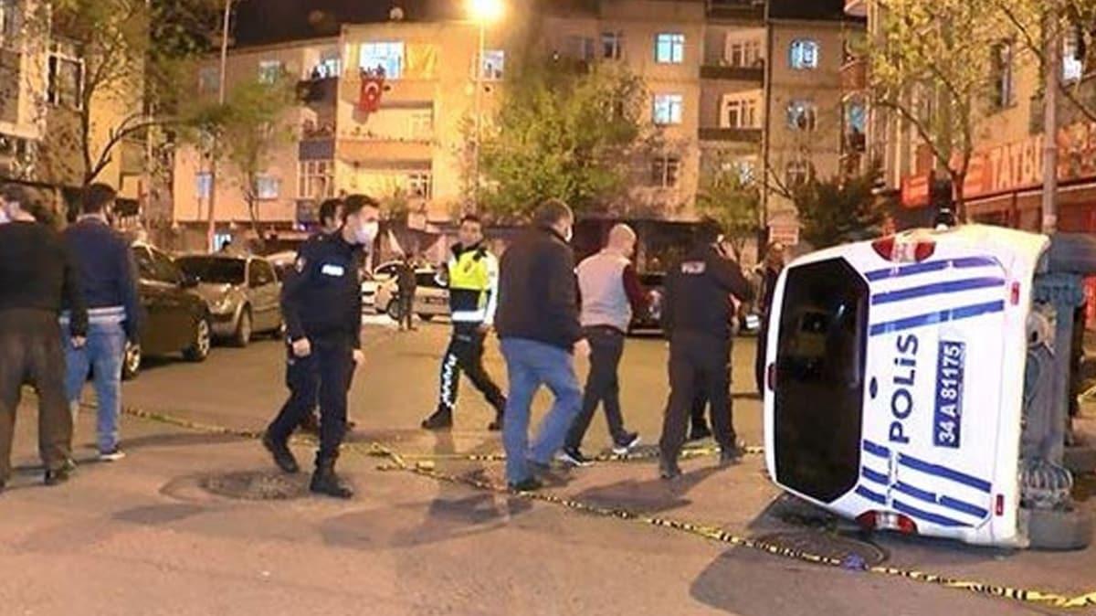 stanbul'daki trafik kazasnda iki polis memuru yaraland