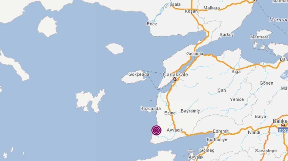 anakkale'de 3.6 byklnde deprem