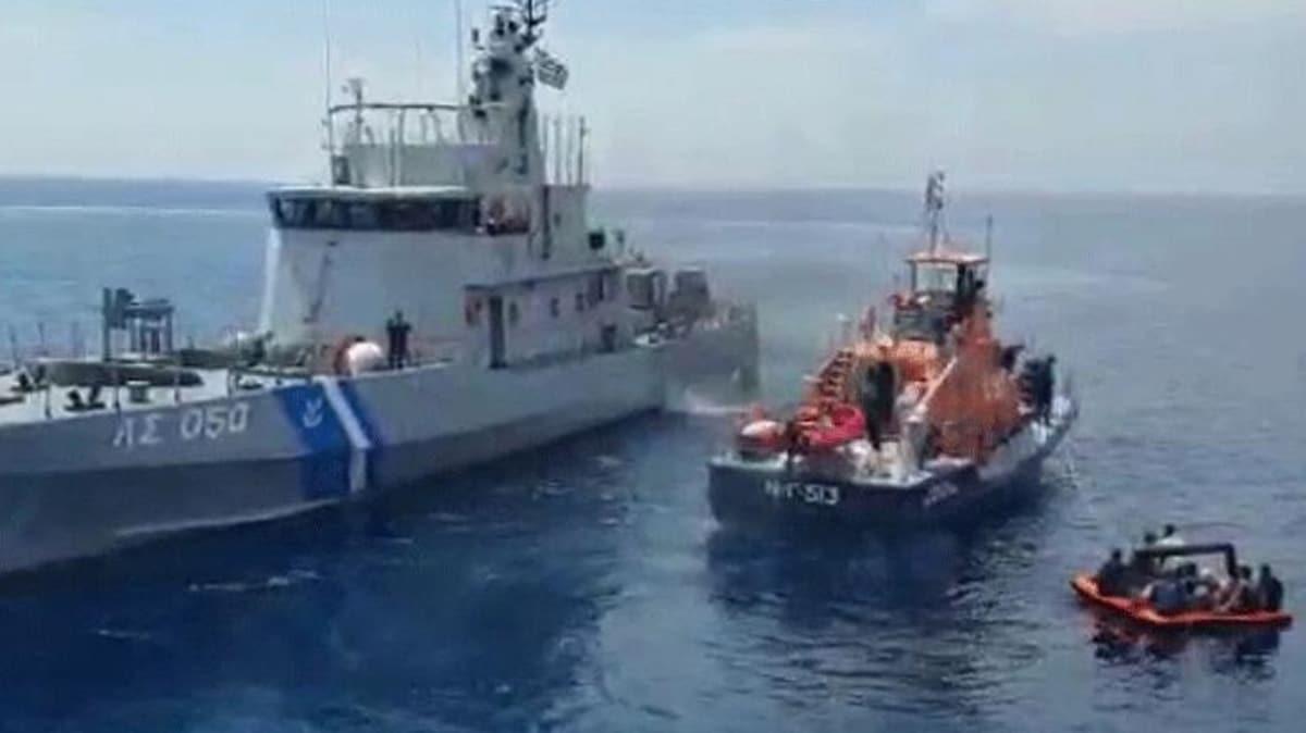 Yunanistan'dan bir vicdansızlık daha! Türk kara sularına ittiler