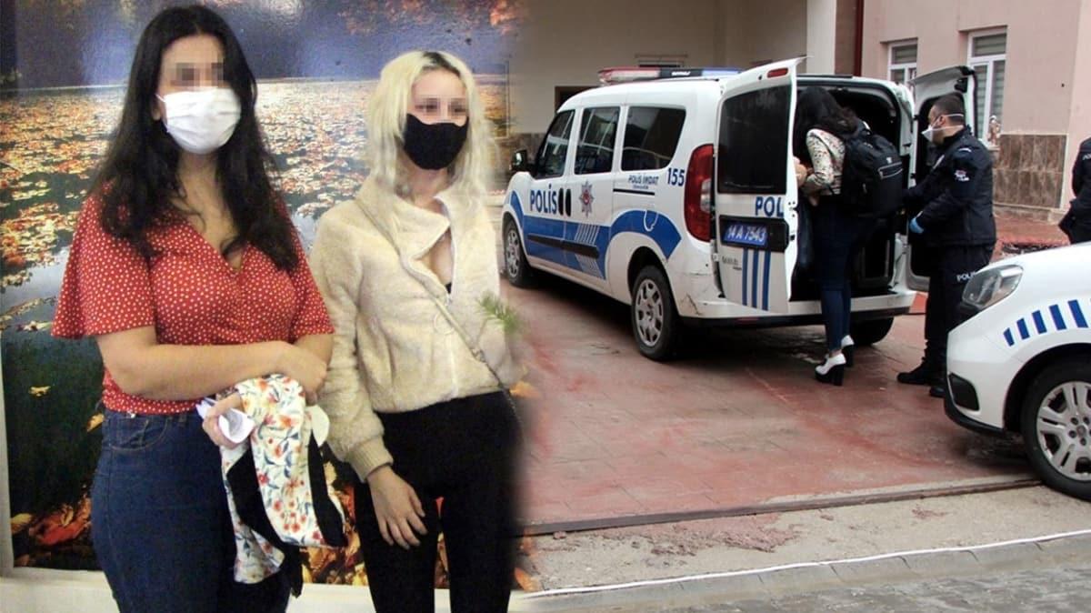 Karantina yurdundaki kurallar ihlal eden 2 kii polis merkezine gtrld