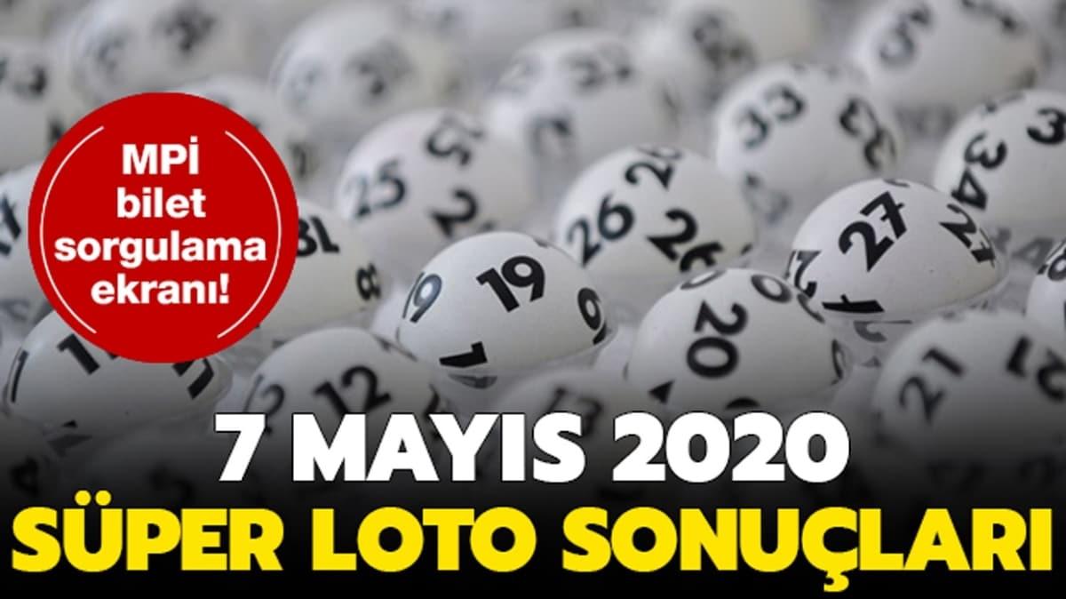 Sper Loto sonular 7 Mays 2020 belli oldu