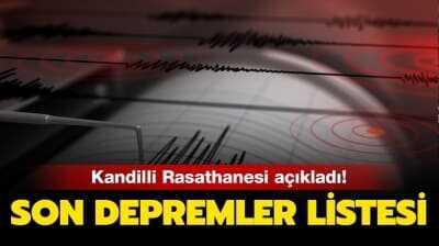 En Son Depremler Haberleri