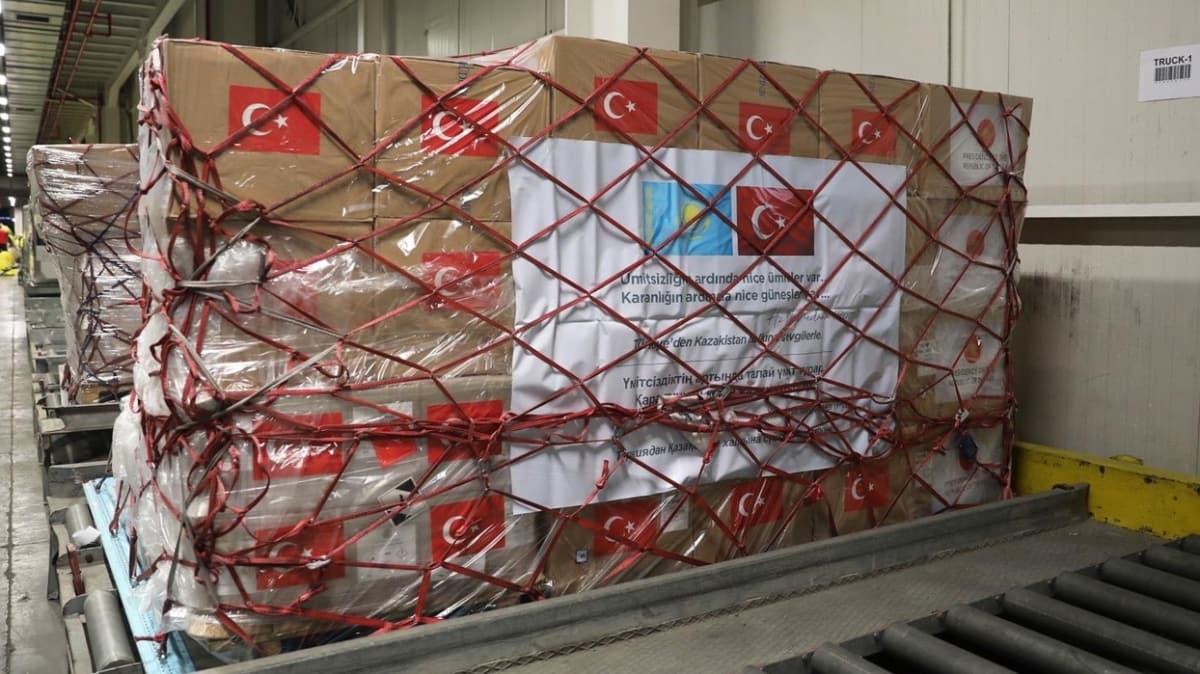Bakan Erdoan talimat vermiti... Trkiye'den Kazakistan'a tbbi malzeme yardm