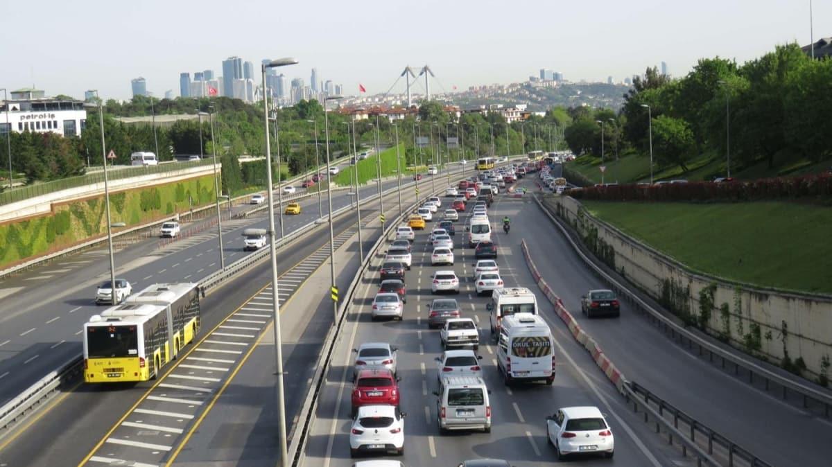 stanbul'da boaz kprlerinde trafik younluu