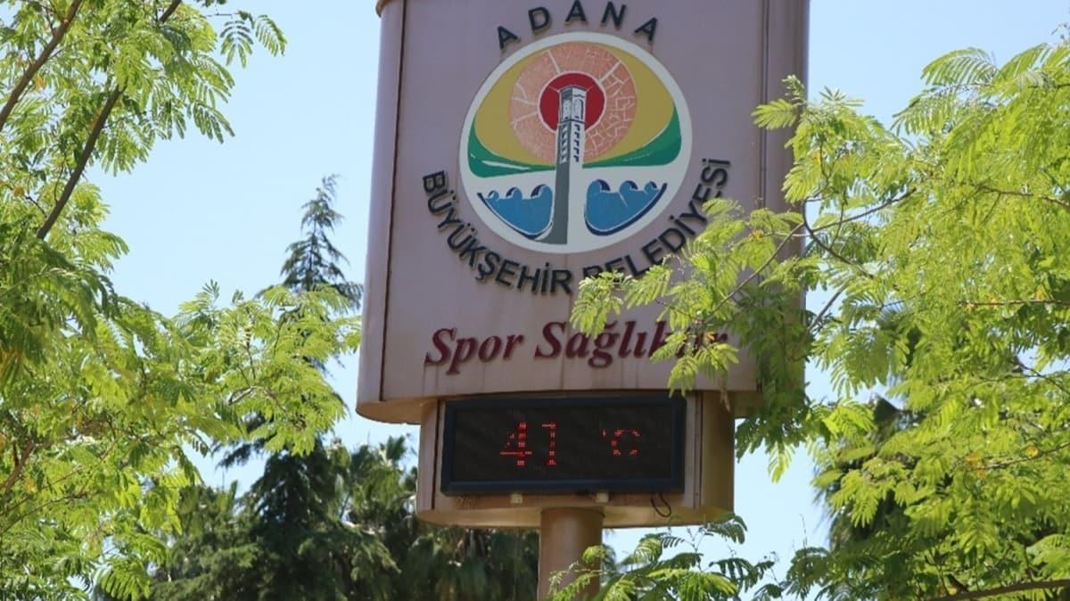 Adana'da termometreler 41 dereceyi gsterdi