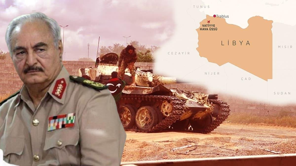 Libya Ordusu'ndan darbeci Hafter' ok ar darbe! Vatiyye Askeri ss'nde kontrol saland