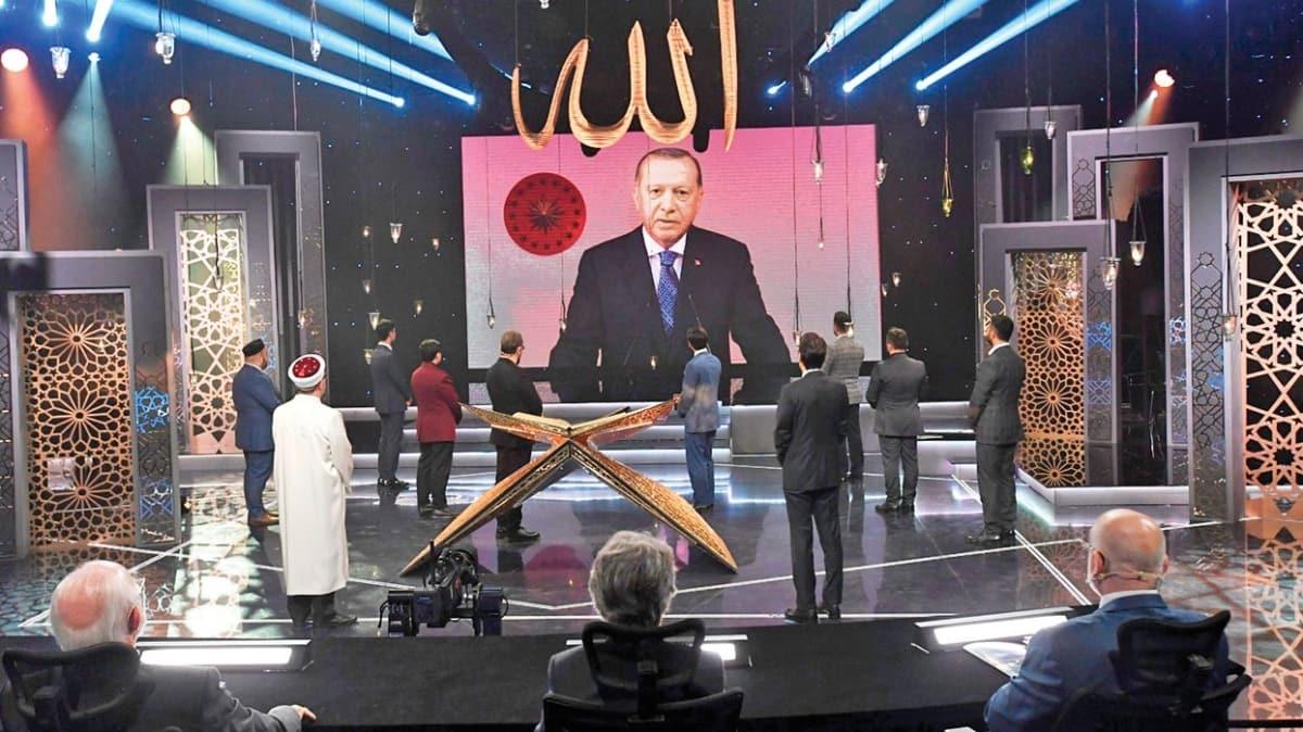 Kur'an- Kerim'i Gzel Okuma Yarmas'nn finali Cumhurbakan Erdoan'n katlmyla Kadir Gecesi'nde yaynlanacak