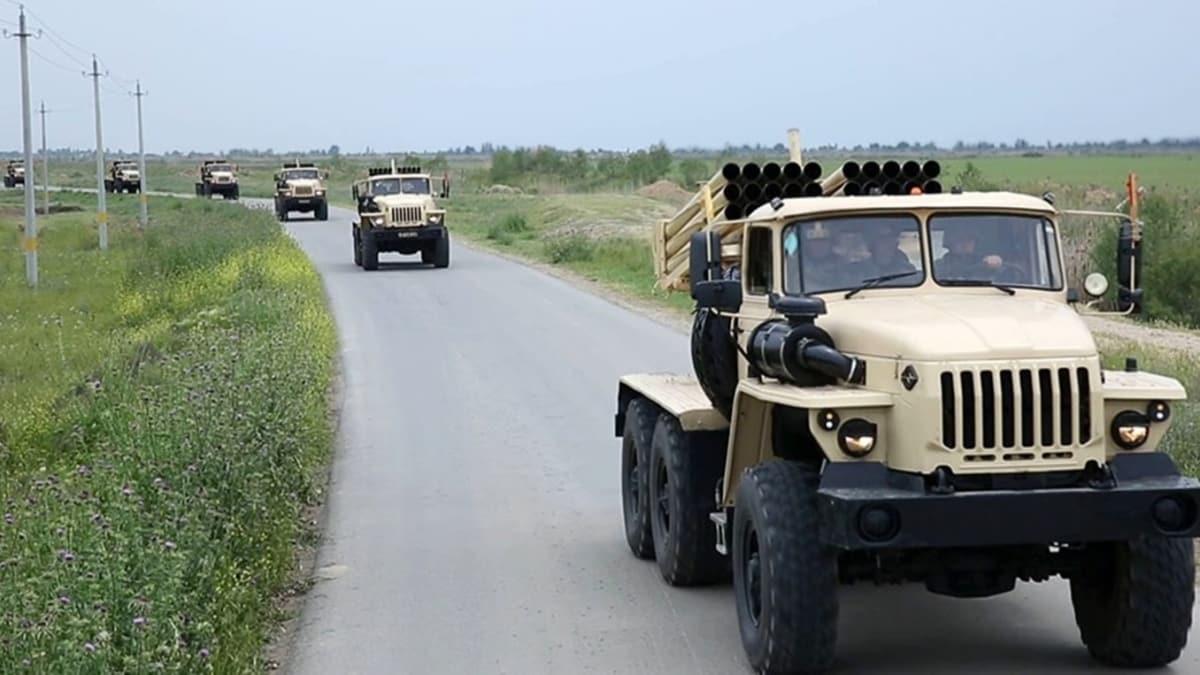 Azerbaycan ordusu geni kapsaml tatbikat balatt