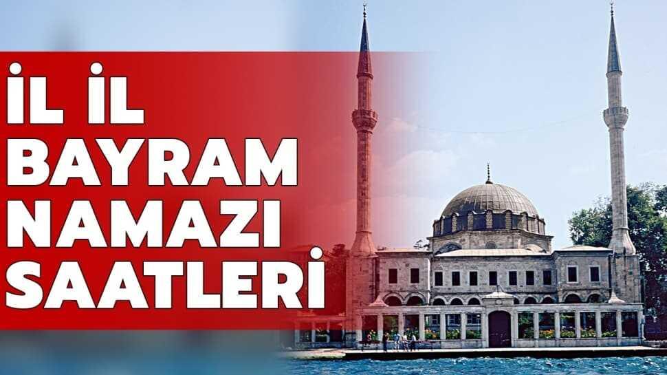 Bayram namazı saatleri 2020