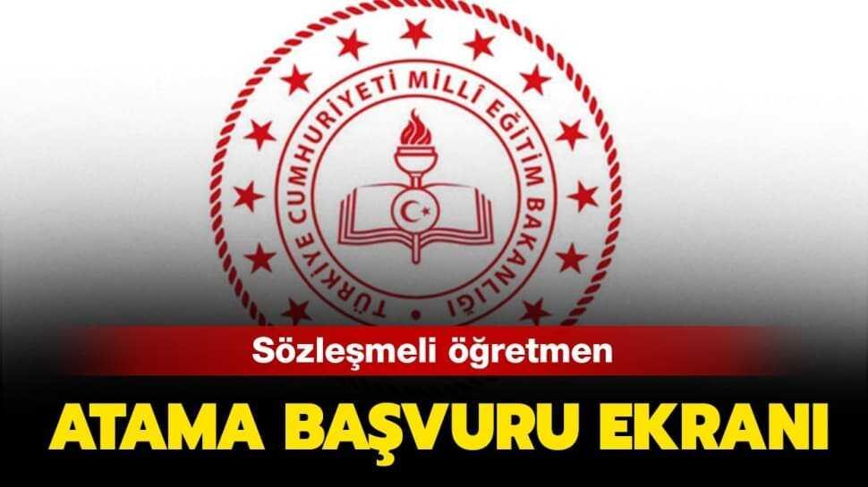 2020 sözleşmeli öğretmen ilk atama taban puanları burada! İşte sözleşmeli öğretmen atama başvuru ekranı!