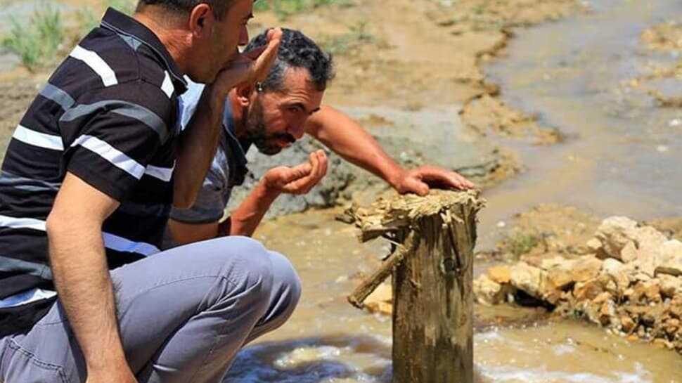 Bahçesine sondaj vurdurdu, doğal maden suyu çıktı