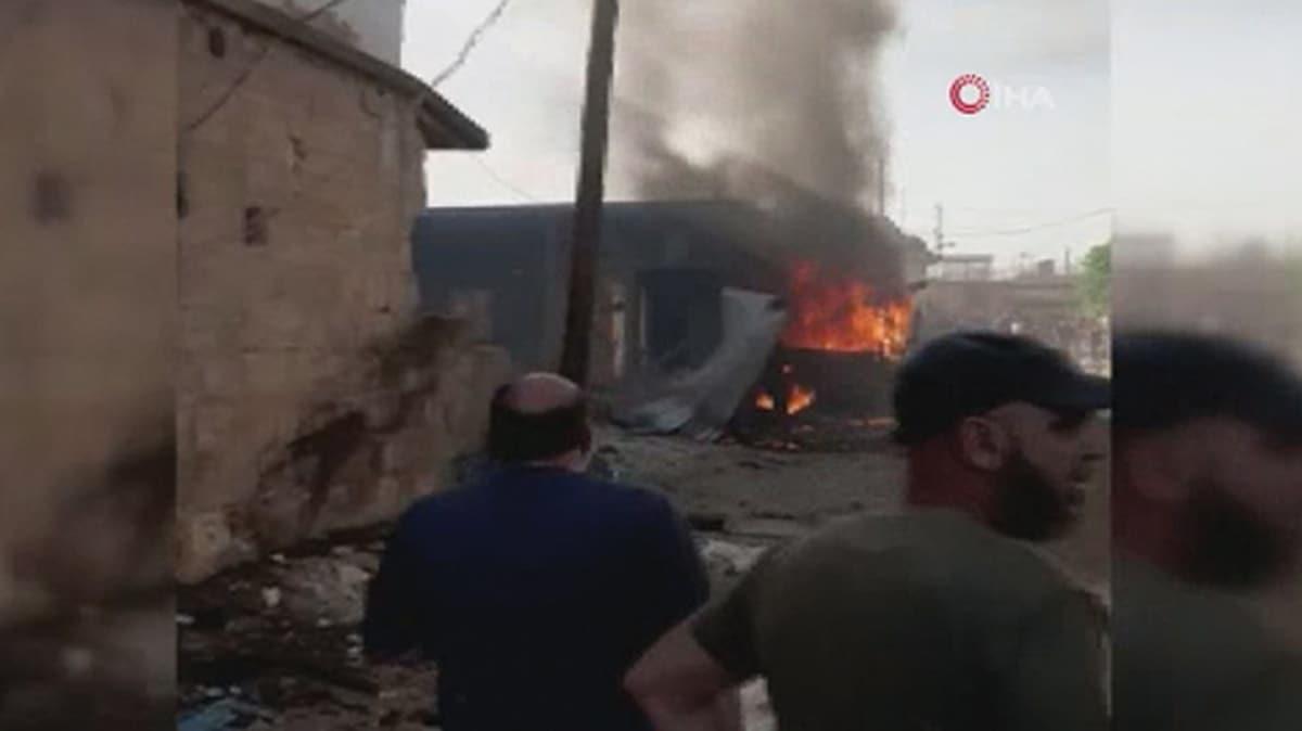 Afrin'de bomba ykl arala terr saldr: 5 yaral