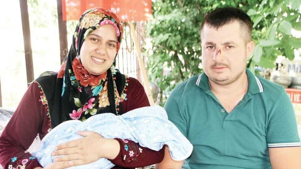 �Şer� gibi görünen trafik kazası �hayra� dönüştü! Otomobil