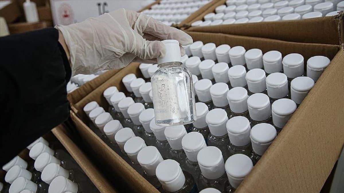 Bolu'da 1100 litre sahte dezenfektan ele geirildi