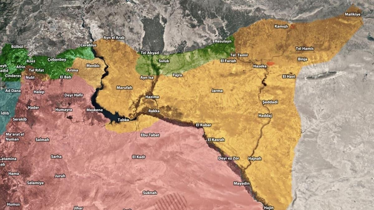 letiim Bakanl gncel haritay paylat... Suriye'de son durum