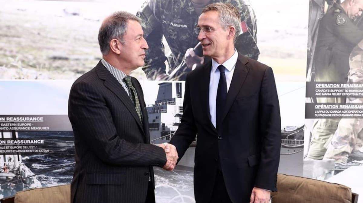 Bakan Akar, NATO Genel Sekreteri ile grt