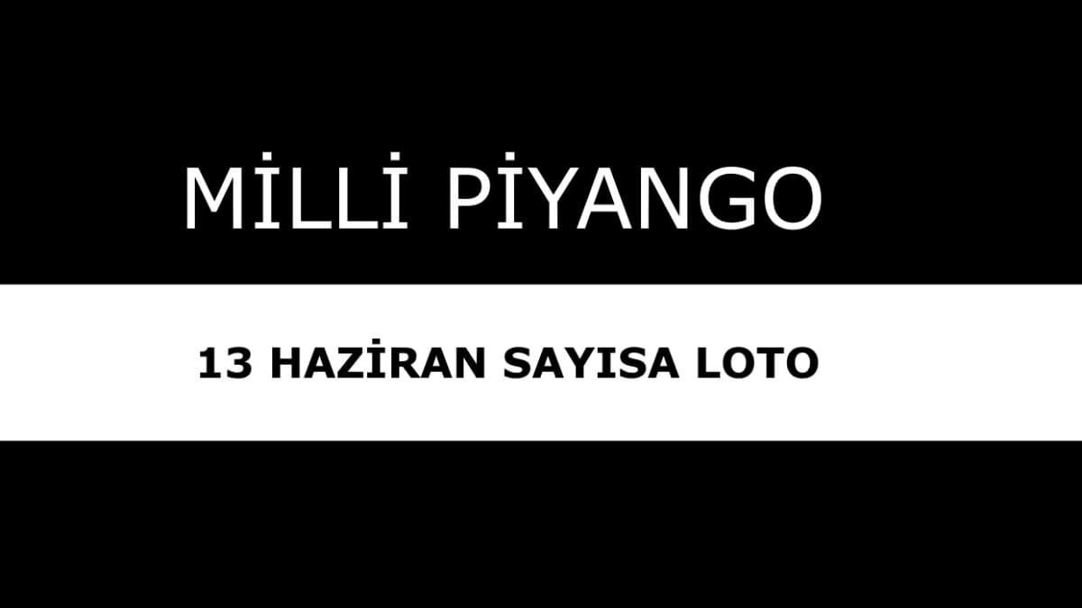 Saysal Loto sonular 13 Haziran 2020 akland | Milli Piyango ekili sorgulama