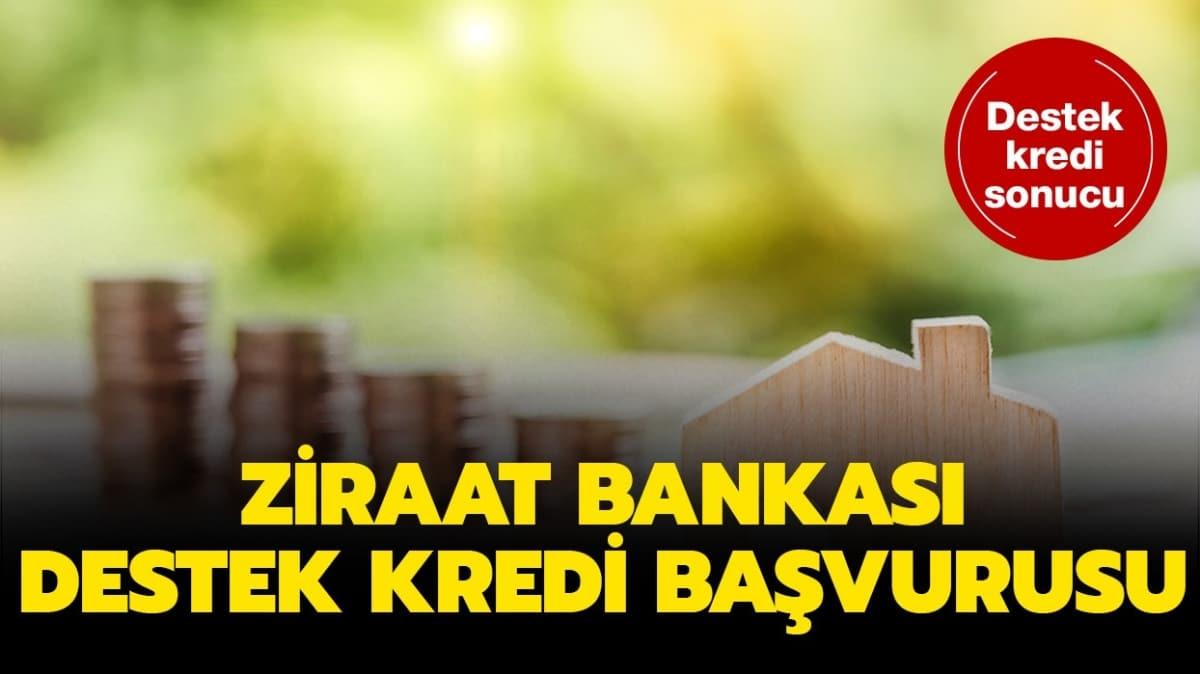 Ziraat Bankas destek kredi bavurusu 2020 nasl yaplr" Ziraat Bankas destek kredi sorgulama!