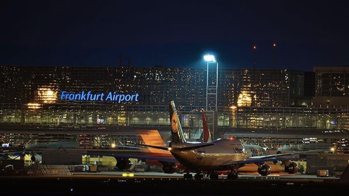 Frankfurt Havaliman dibi grd: Yolcu says yzde 95,6 azald