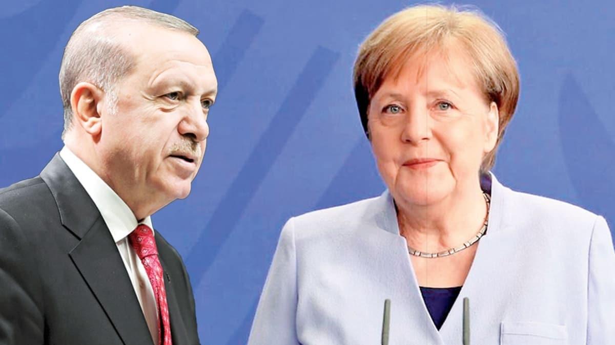 Merkel ile Libya grmesi