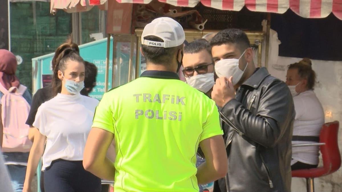 stanbul'da maske takmamann cezas 900 lira!